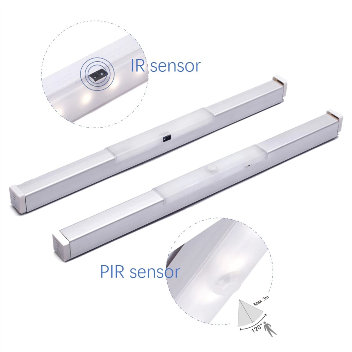 New battery LED drawer  down light with IR PIR motion sensor switch