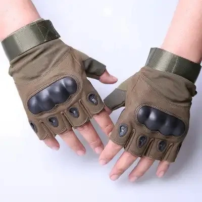 Outdoor Tactical Gloves Multifunctional Sports Gloves Tactical Hard Knuckle Half Finger Gloves