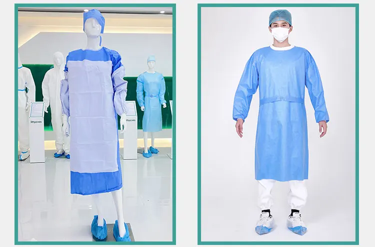 Rhycom 45g sms surgical gown hospital non woven disposable medical gown