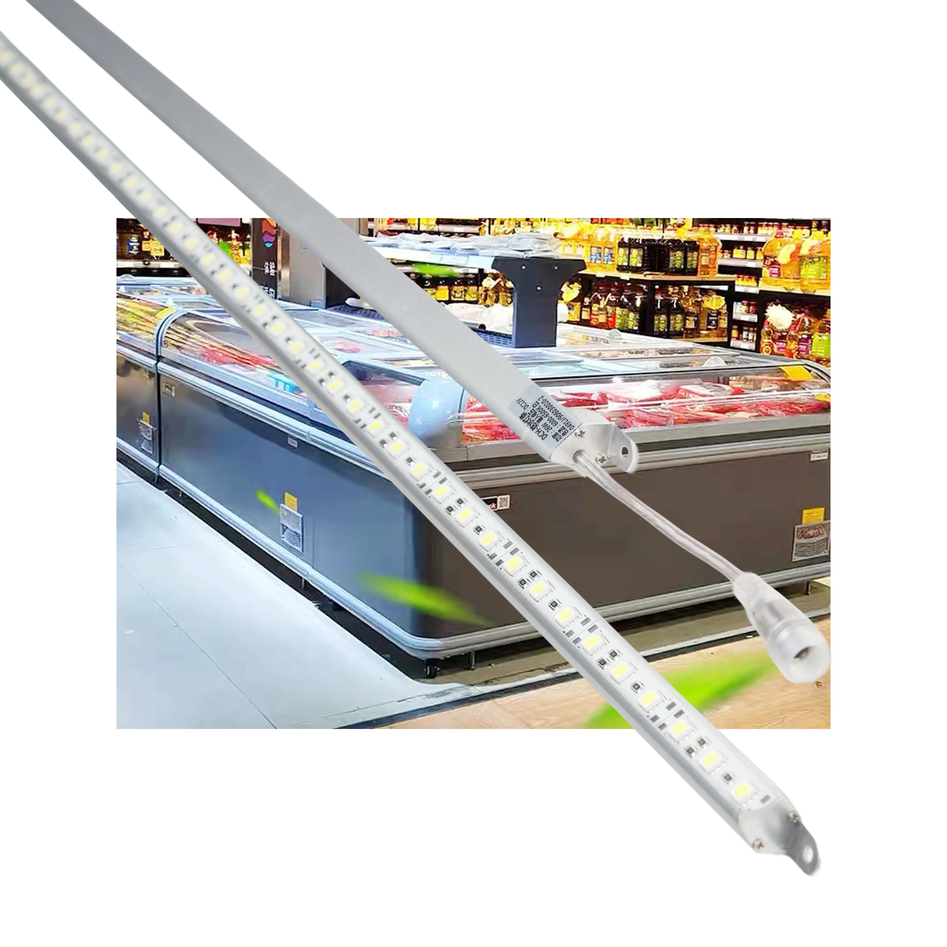 8W V Shape Aluminum alloy LED Lamp Vertical Freezer  IP67 Waterproof LED Light  Refrigerator Lamp