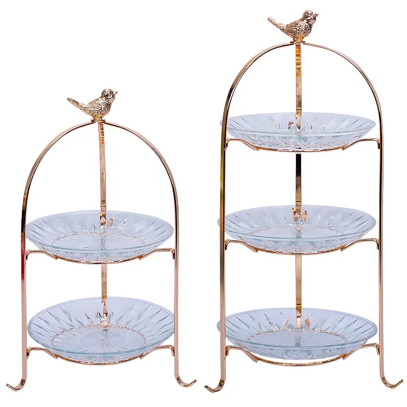 multilayer 2 3 tier layer metal fruit plate serving tray cake stand cupcake rack sets for wedding dessert shelf displays party