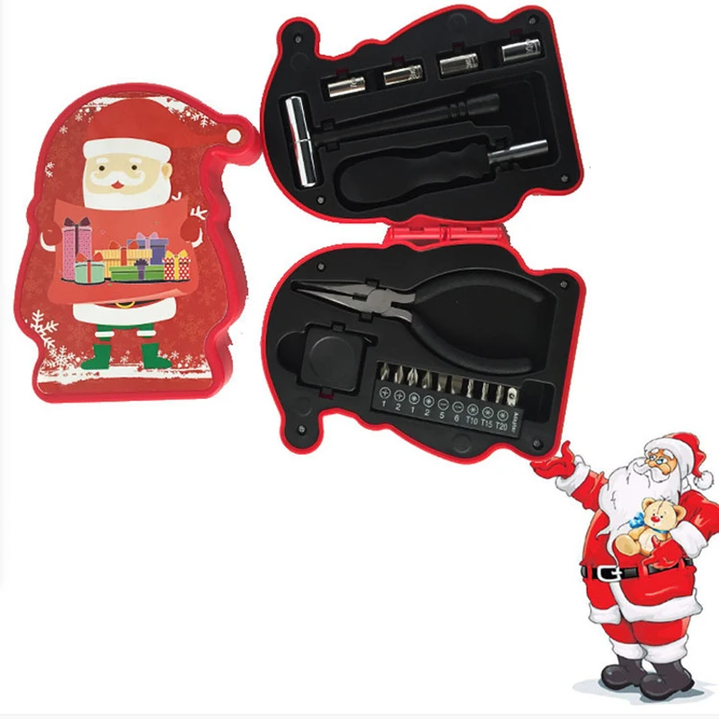 
18 in 1 Santa Screwdriver Tool Set,Christmas tree screwdriver tool set 