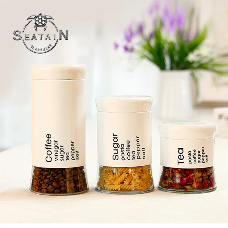Wholesale Kitchen Coffee Tea Sugar Canister 3 pieces