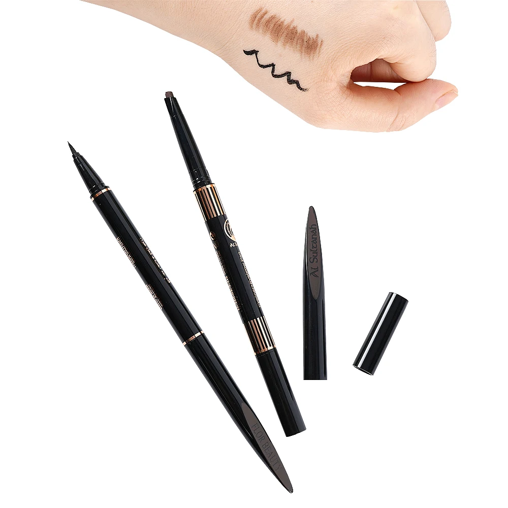 Hot Sale PMU Eyebrow Contouring Pen Waterproof Microblading Natural Brow Pen with a Micro-Fork Tip Applicator Eyebrow Pencil