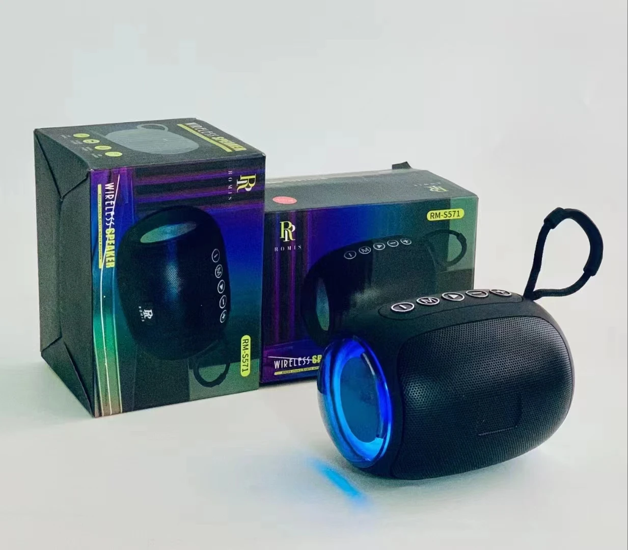 Top Quality Waterproof Outdoor LED light Speaker Portable Subwoofer Mini Party Support Music Wireless Speaker