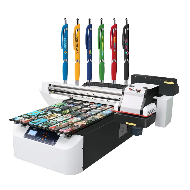 G5i 6090 A1 UV Inkjet Flatbed Printer PVC Silicon Tube Phone Case Ceramic Leather Retail Industry Epson Print Head CMYK A3 A2