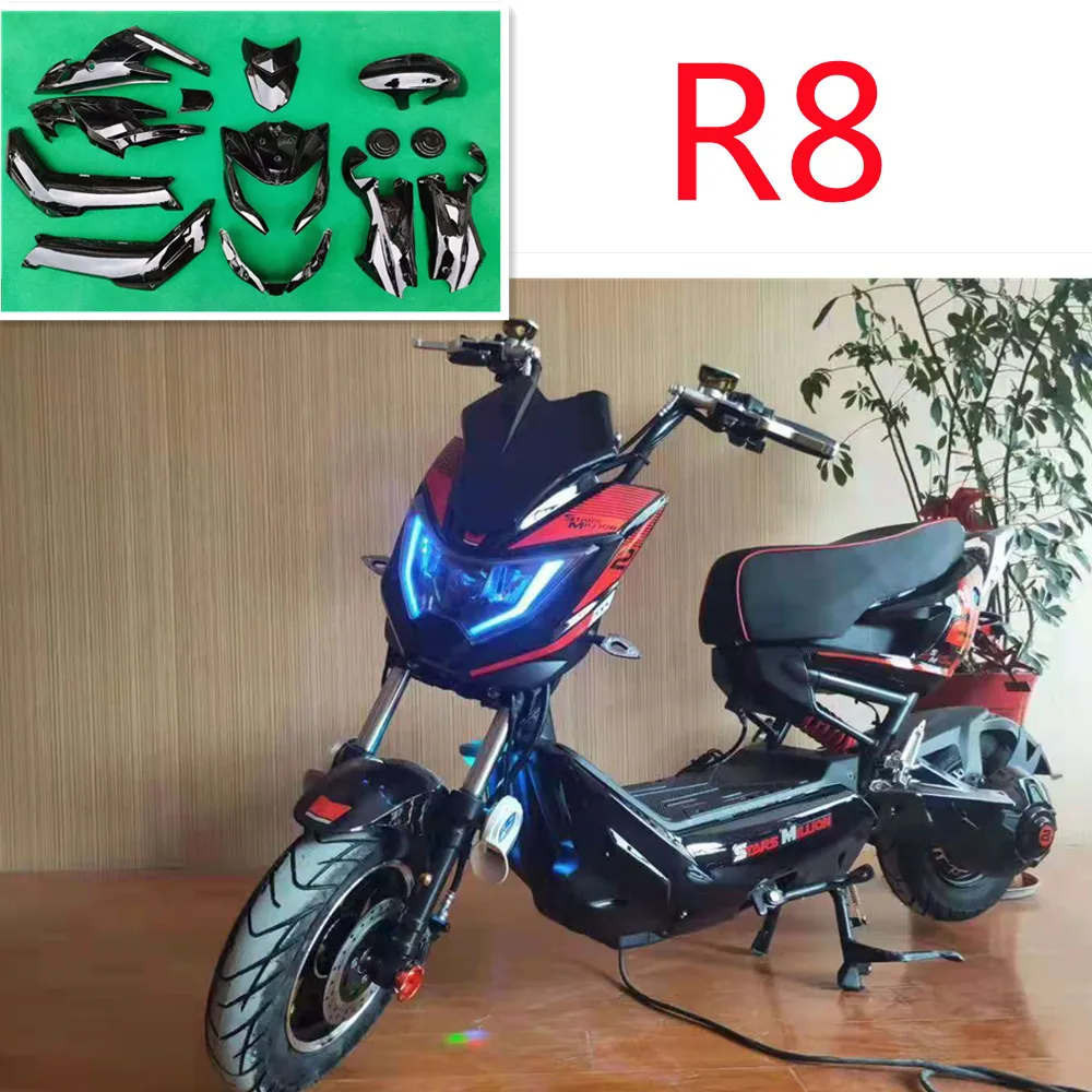 R8 Snow Wolf style Electric motorcycle scooter Plastic spray paint fittings Full set of colors available Made in China