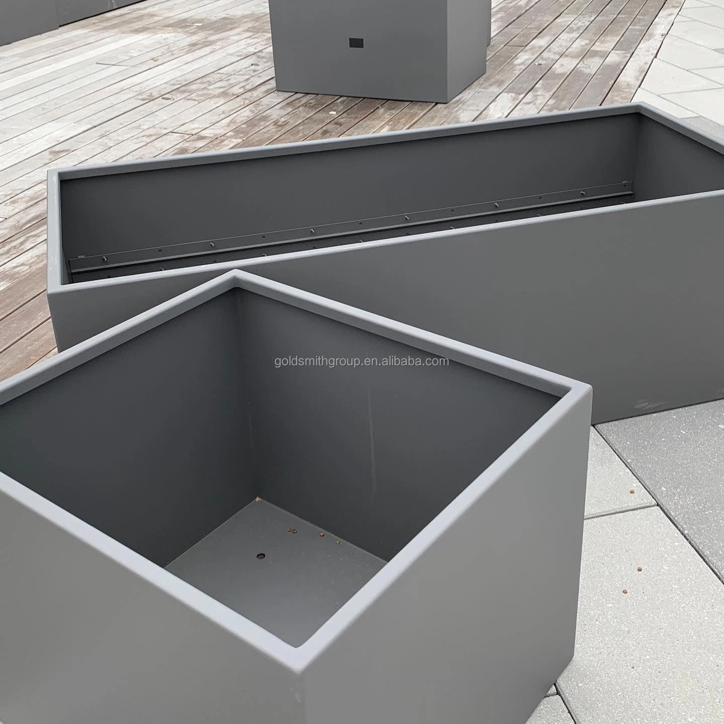 Metal planter - herb bed - elevated garden bed - aluminum tree box - aluminum flower box