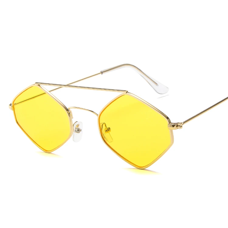  Модные мужские и женские остроносые солнцезащитные очки с бриллиантами прозрачные желтые линзы UV400 поликарбонатный щит новинка 2021
