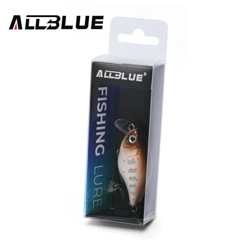 ALLBLUE PLUMP 38SR Crankbait 38mm 4g Shallow Rattle Floating Wobbler Hard Fishing Lure Minnow Artificial Crank Bass Trout Tackle