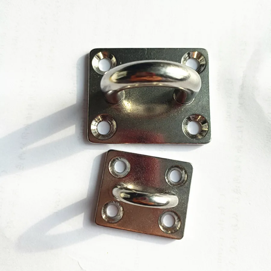 Anchor Mount Great for Yoga Swings Hammocks/Boat Rigging/Marine Deck Hardware 304 Stainless Steel Square Eye plates