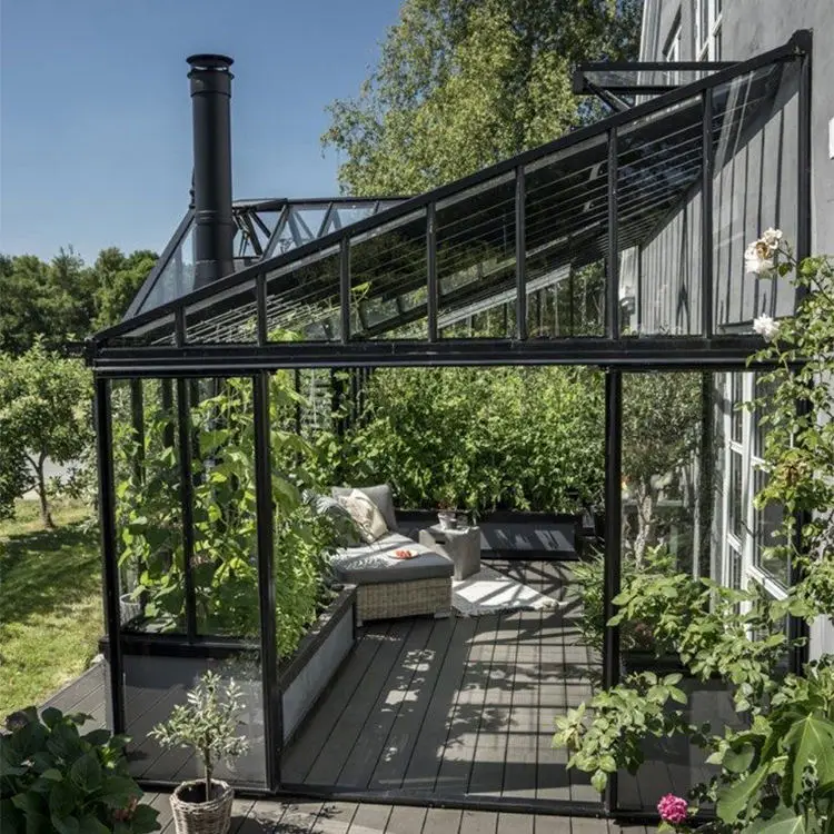 UNIFIVE wholesale new innovations aluminium four seasons aluminium glass pop up standing sunroom for solarium