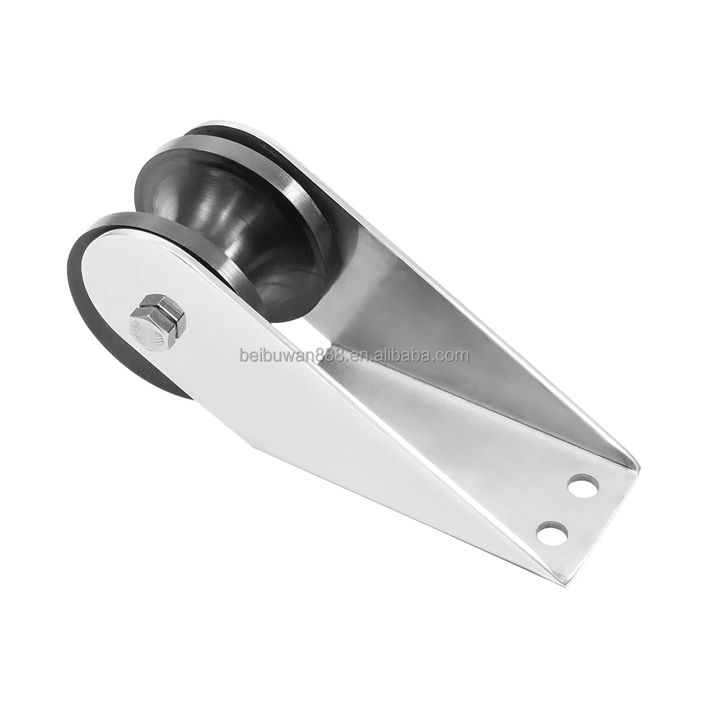 Bow Anchor Roller Stainless Steel 316 marine grade Heavy Duty Boat Bow Anchor Rubber Roller