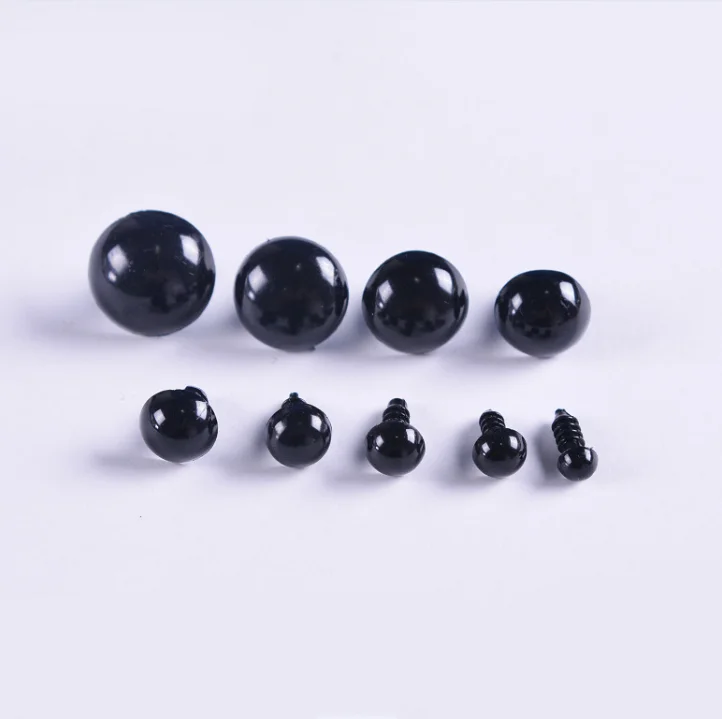 Plastic Doll Black Safety Eyes For Puppet Making DIY Craft Accessories