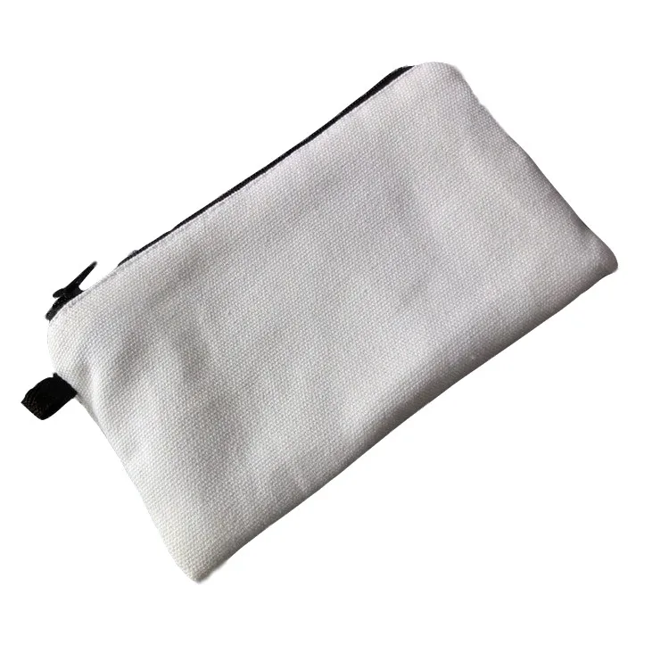 
Custom Personalized printed Mini Zipper card Coin Canvas Fabric Purse Cute Pouch 