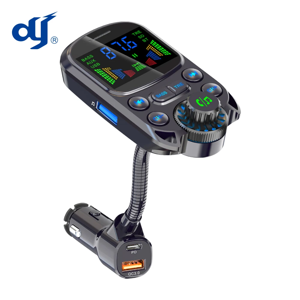 Автомобильное зарядное устройство PD30W Type-C Dual USB dmp3 плеер Handsfree зарядка автомобильные аксессуары V5.3 FM передатчик Bluetooth