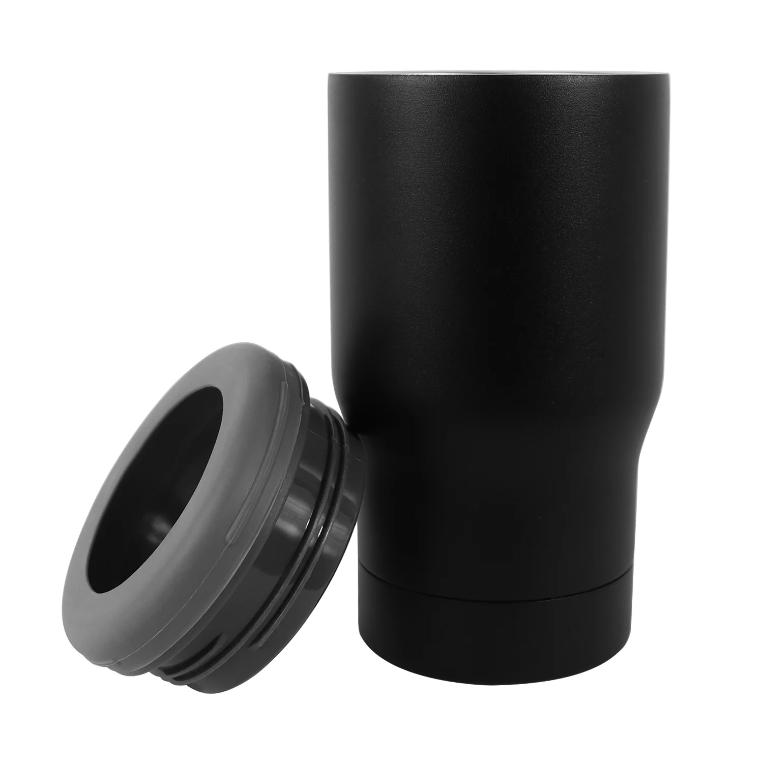 Outdoor Drinking Stainless Steel Insulated SS Can Cooler 2 in 1 Beer Can Tumbler Universal Can Cooler With Opener