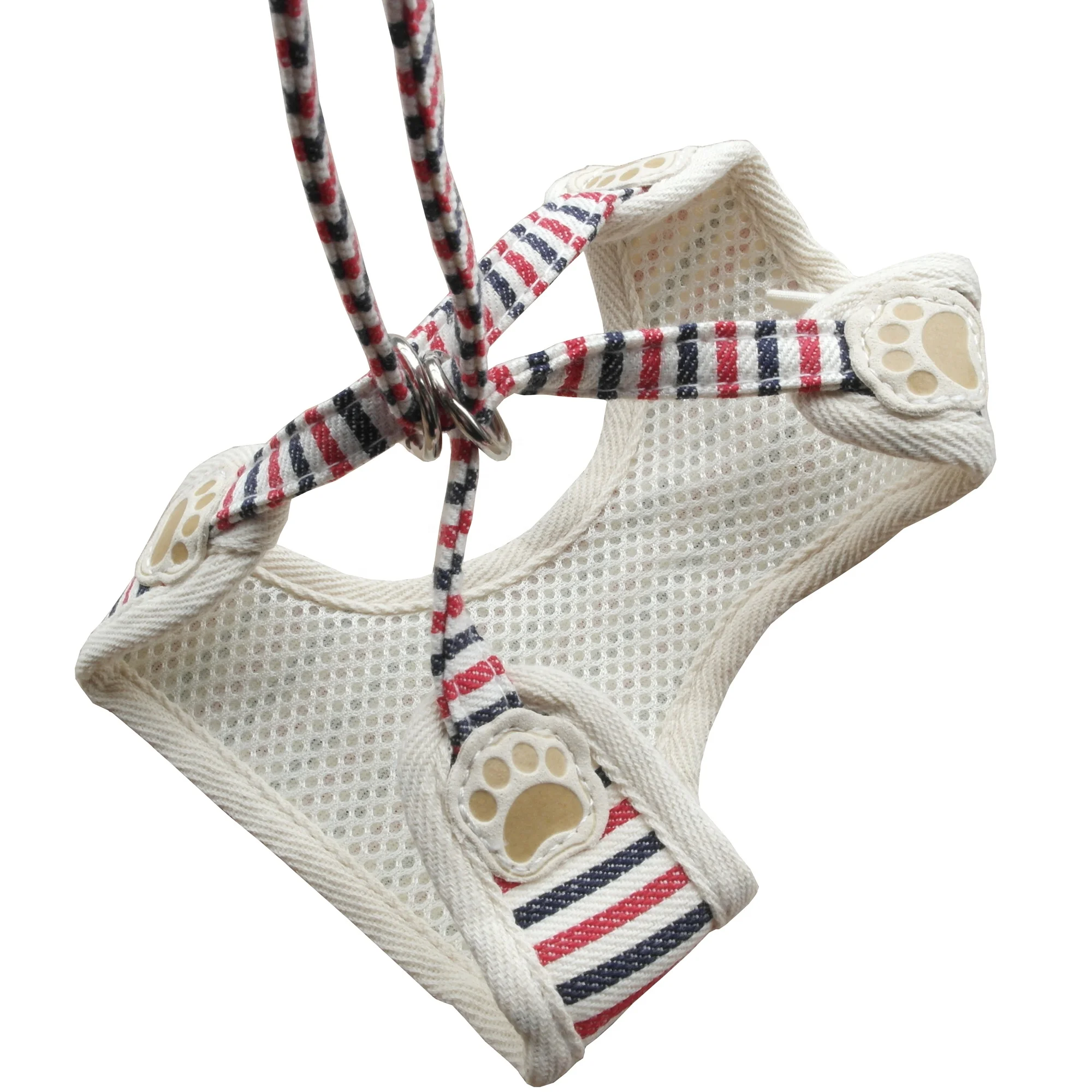 Popular Striped Outdoor Walk Soft Pet Harness Vest Pet Dog harness
