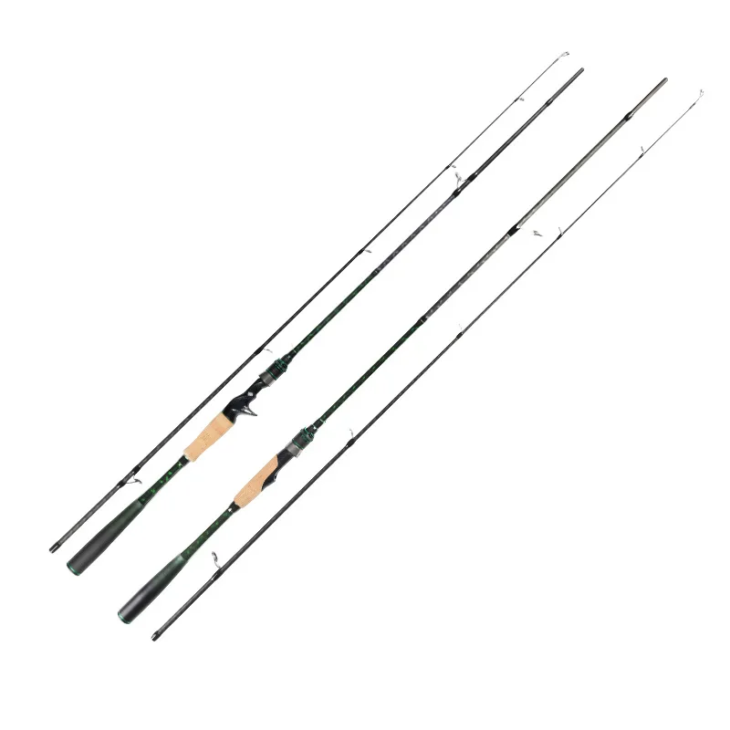 ML carbon adjustment integrated grip fishing rod straight handle bass long casting rod lure rod wholesale