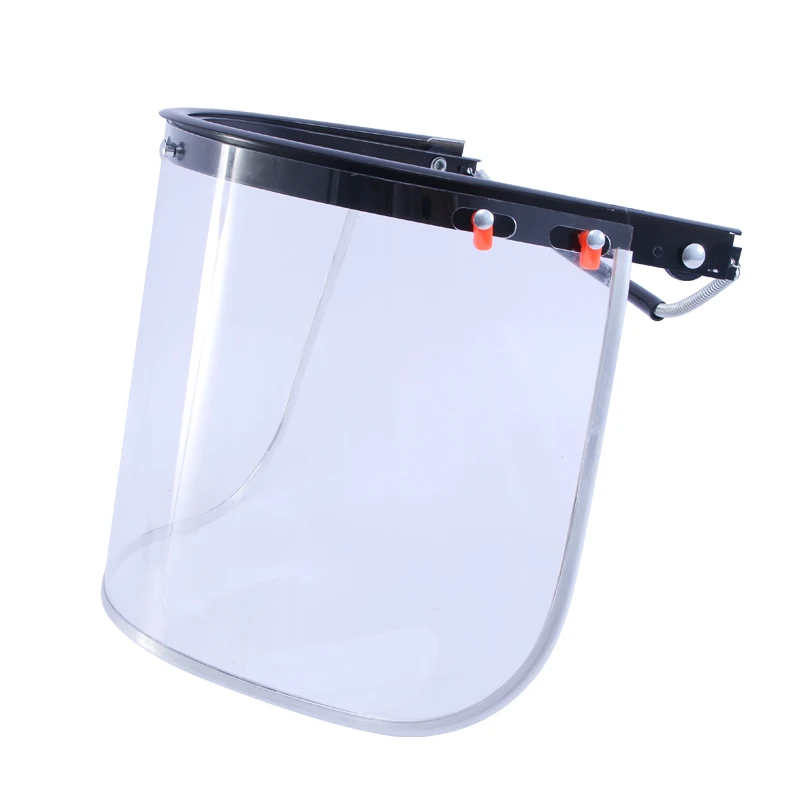 DAIERTA Protective Face Holder Aluminum Rimmed Safety PVC Protective Anti-impact Face Screen Panel Thickens a Single Panel