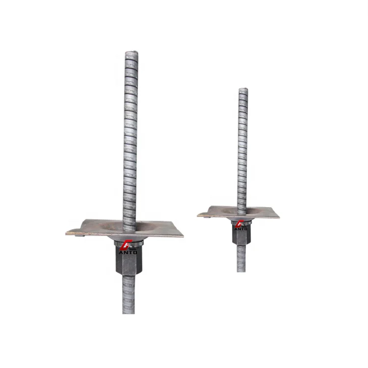 Заводская поставка, горная поддержка, цельнорезьбовой стальной Якорный болт с пластиной и гайкой Anto