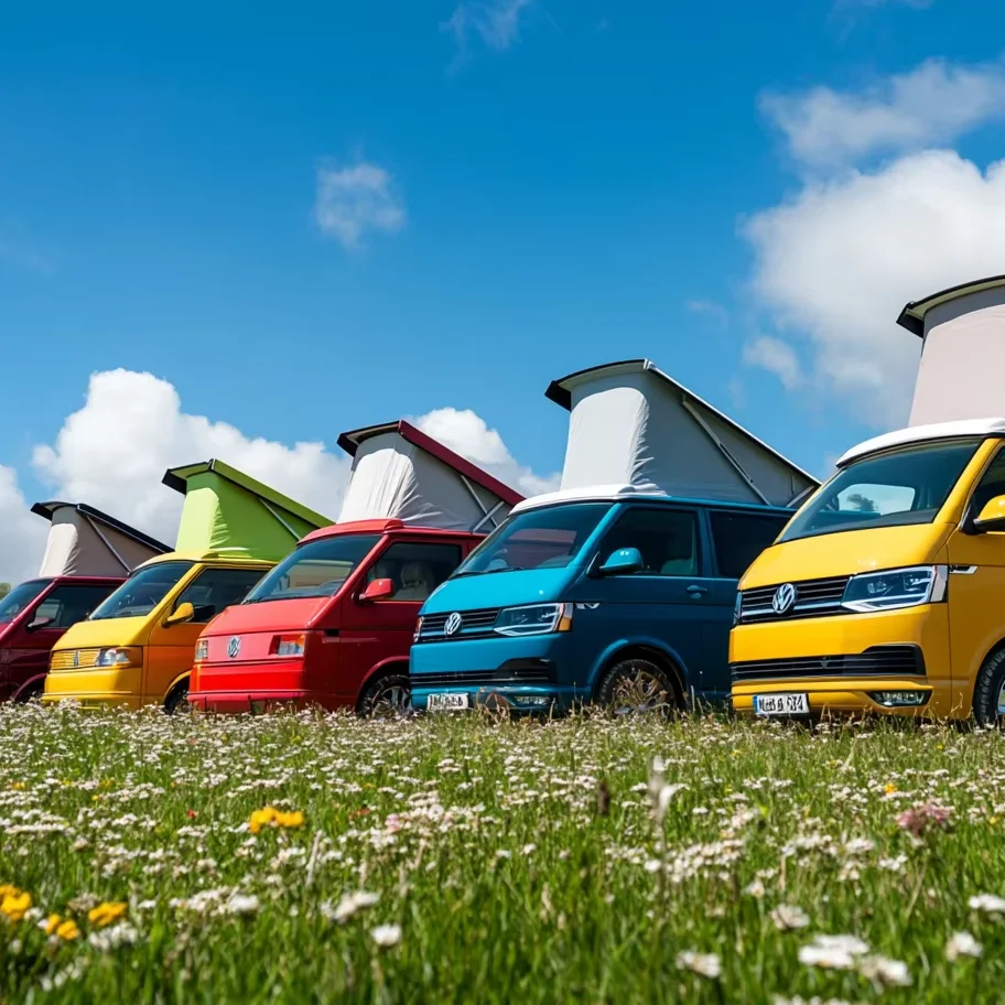 vw transporter t5 t6 camping accessories rooftop tent softshell camper van