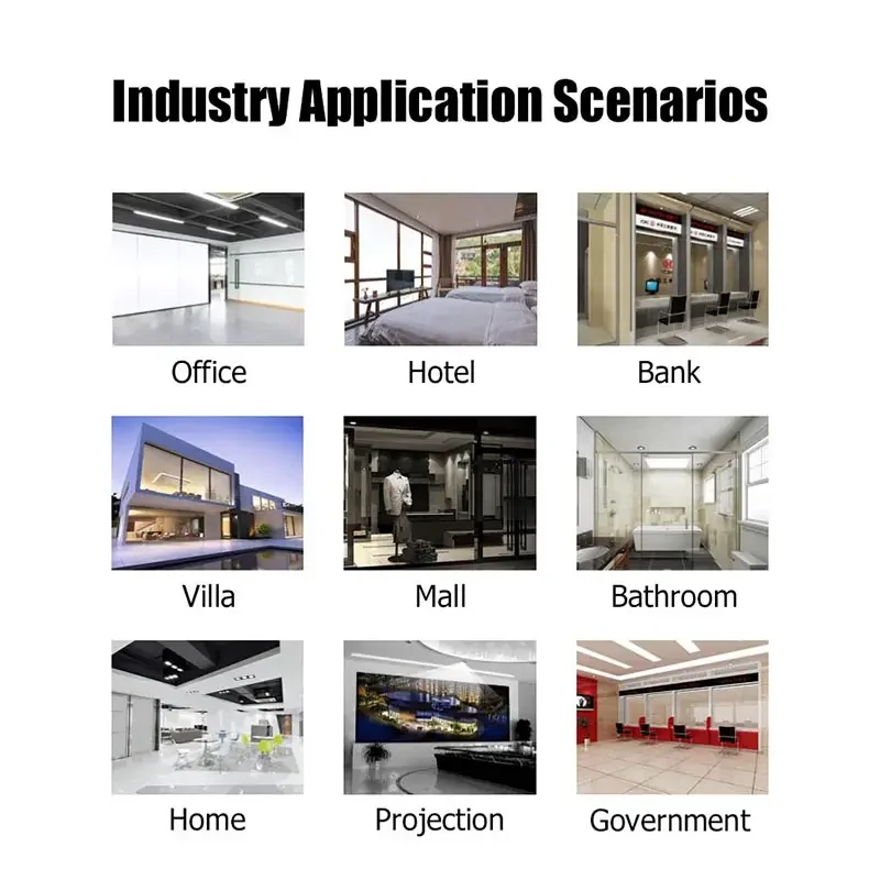 Pdlc Film Smart Glass Window Pdlc Wholesale Electrochromic Film Smart Tint Window Electric Sun Smart Home Aluminio Smart Film