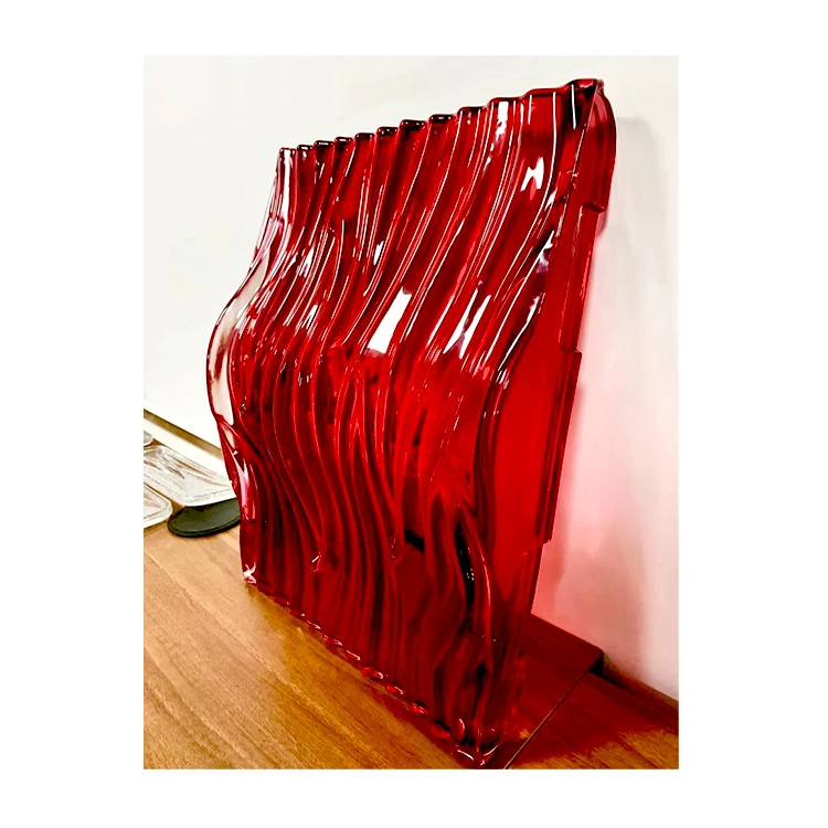 Ultra Clear Glass Brick Wave Water Pattern Arts And Crafts Decorative Glass Blocks Bricks Pieces Crystal Solid Color Glass Brick