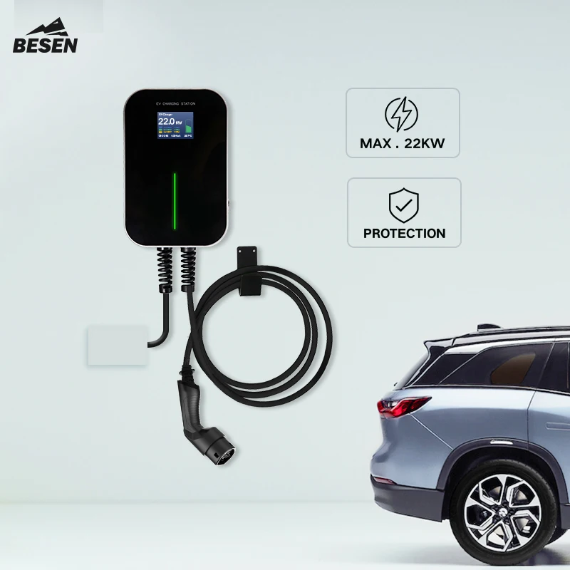 Besen CE Certificate level 2 charger App/Ocpp/Wifi/RFID Control charging stations for electric cars