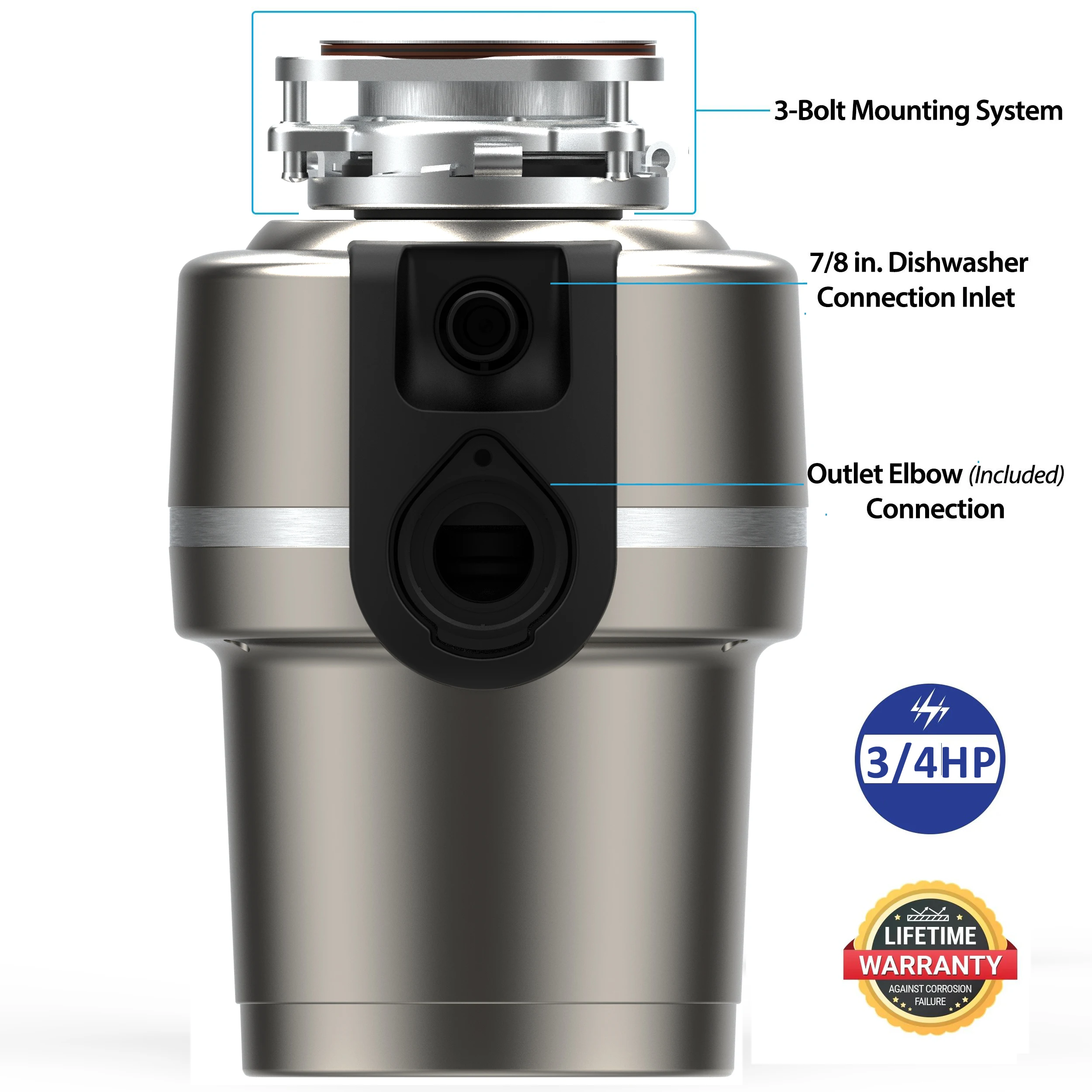 4 Stage Kitchen Sink Food Waste Composting Disposer Machine