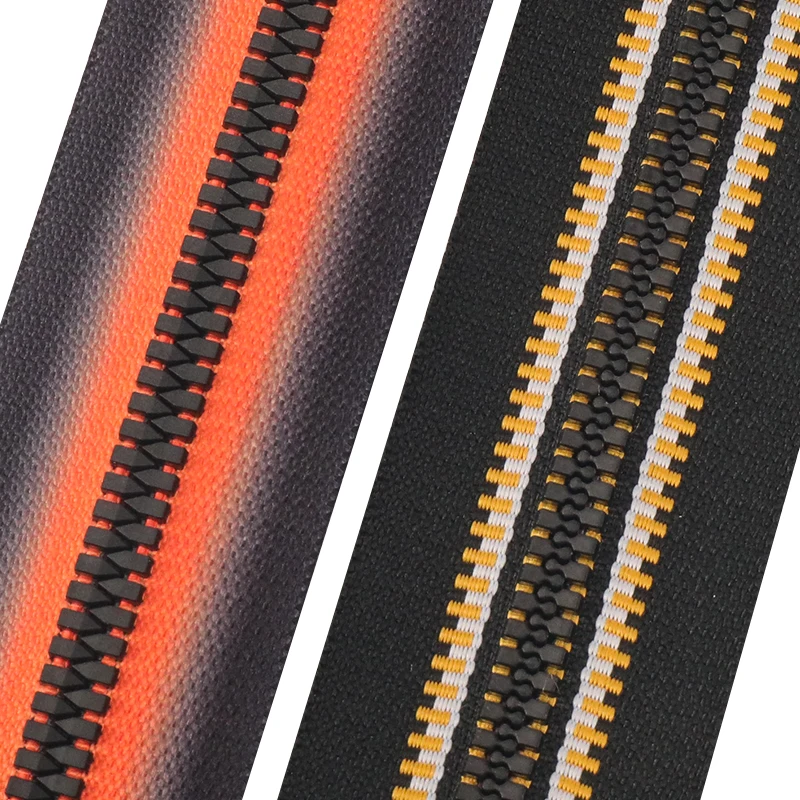 OCO Factory new style zipper 8# resin zipper open plastic7mm zippers for 4m tent accessories