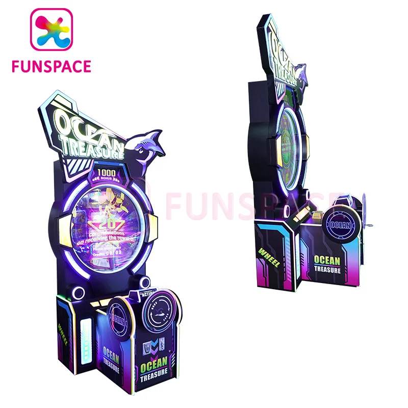Funspace coin operated arcade ticket turntable redemption game machine for game center