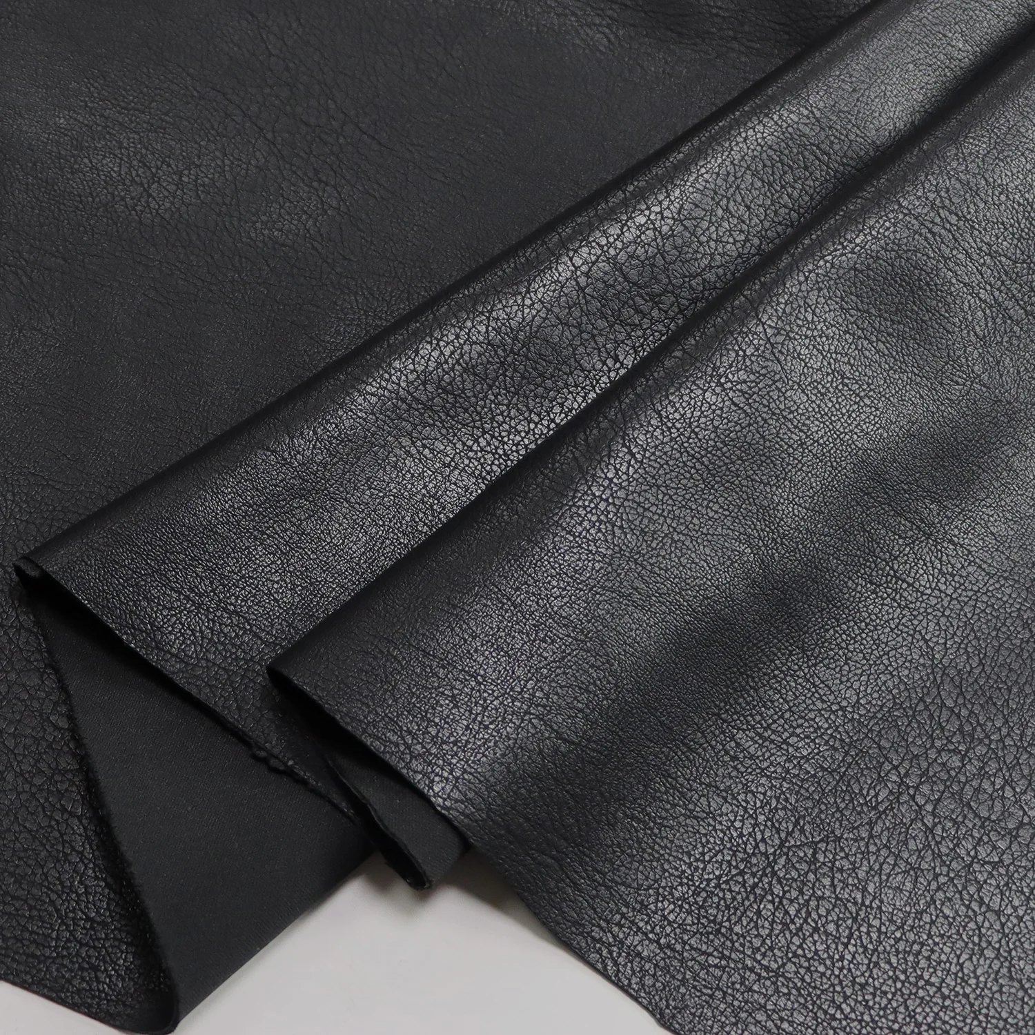 Economic friendly PU genuine cow leather feeling1.1 mm synthetic leather fabric jacket and coat material vegan PU leather