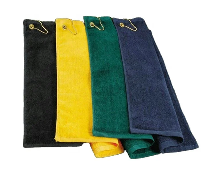 SG-007,wholesale Logo Customized Promotional Golf Towel With Clip