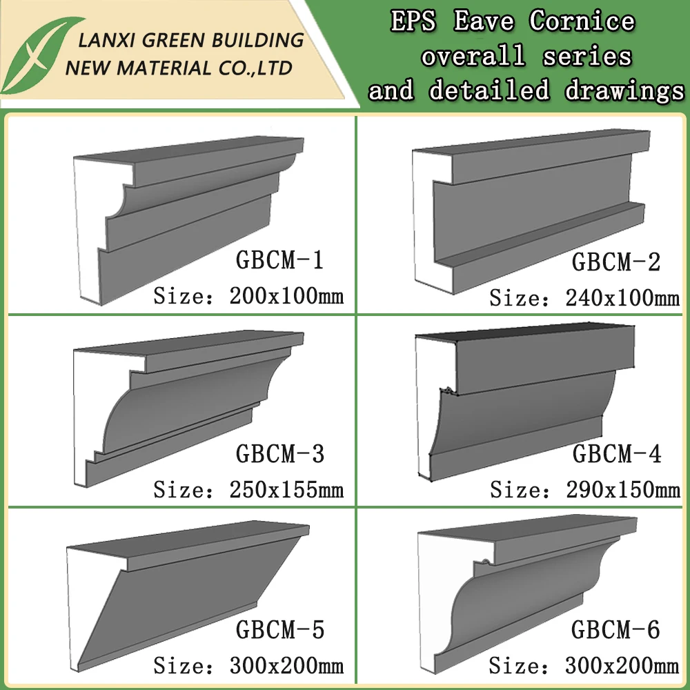 EPS Eave Cornice Eps Board Production Line Eave Line Foam Moldings Easy To Install Eps Cornices Source manufacturers