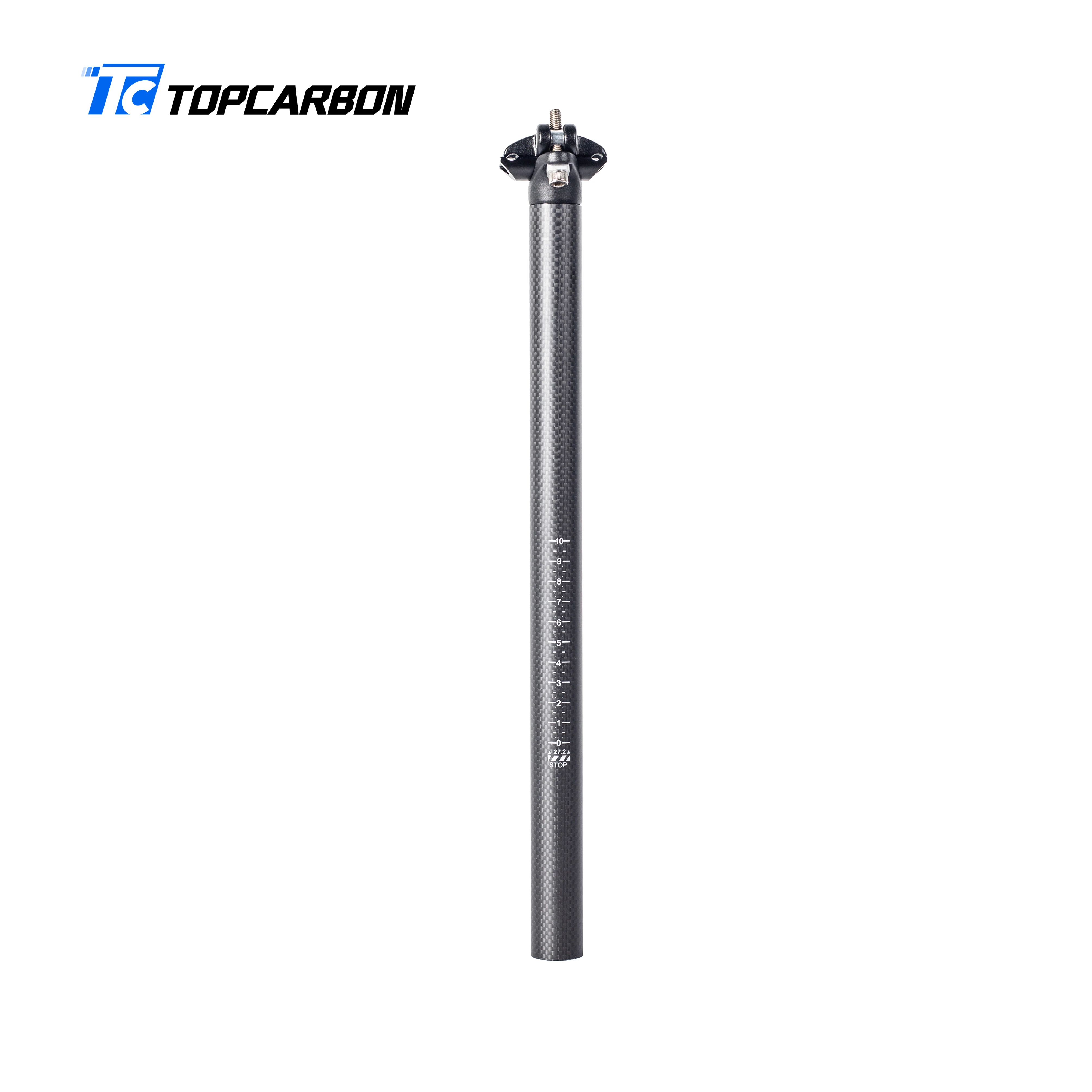 3K UD Full Carbon Fiber Alloy  Bicycle Seatpost Road Bike SeatPost Offset 6 Degree Bicycle parts 27.2/30.9/31.6*350/400mm
