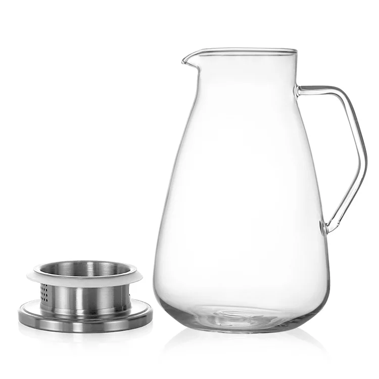 68 OZ  borosilicate glass iced tea glass borosilicate glass water pitcher drinking water jug set carafe