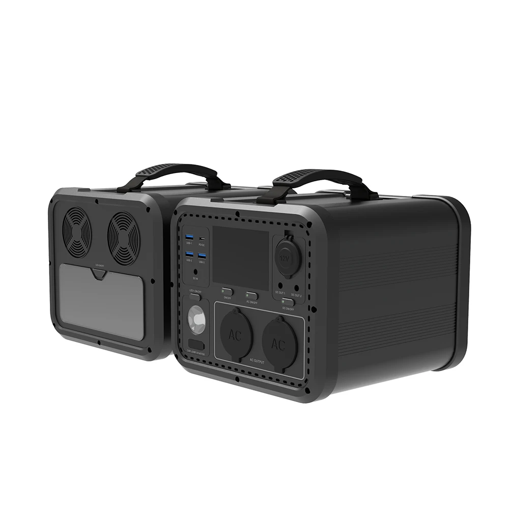 Hame AC 220V 110V Power Station Solar Generator 600W Portable DC 12V Power Station 800A Car Jump Starter