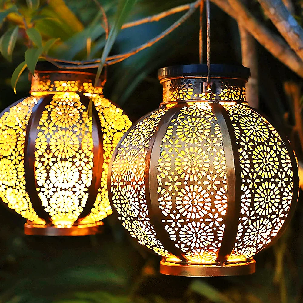 solar outdoor lantern hanging solar garden outdoor lights waterproof solar lantern