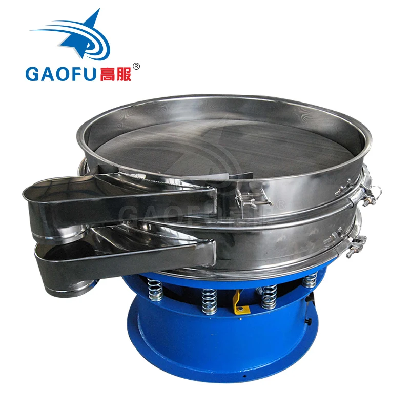 Food grade sieve sifter rotary vibration filter screen corn flour vibrating separator machine