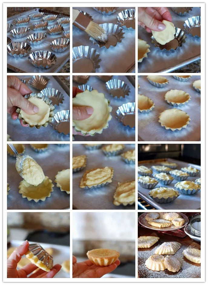 Shell Shaped Egg Tart Mold Triangular Cake Mold Food Grade Tin Material Baking Mold Fruit Baking Pie Ring Pan