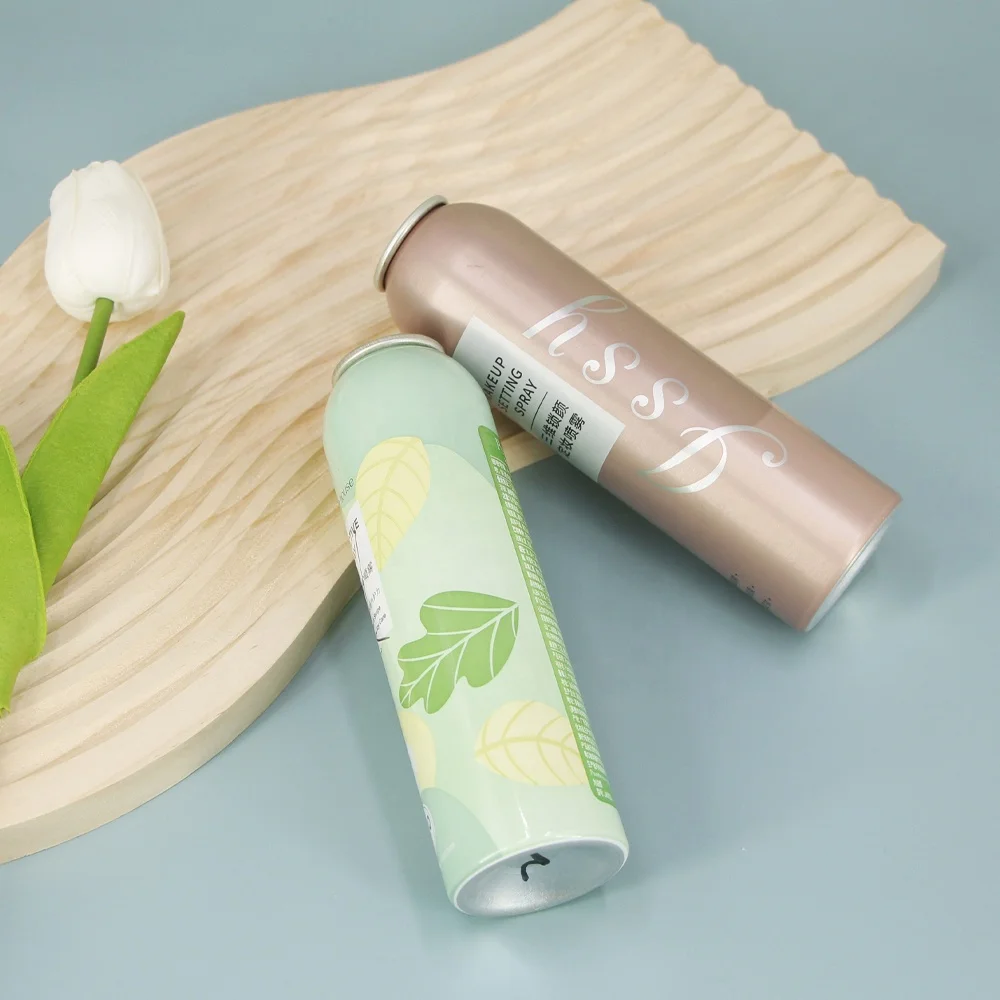 Wholesale Refillable Compressed Air Empty Metal Can Aluminum Oxygen Aerosol Spray Bottle