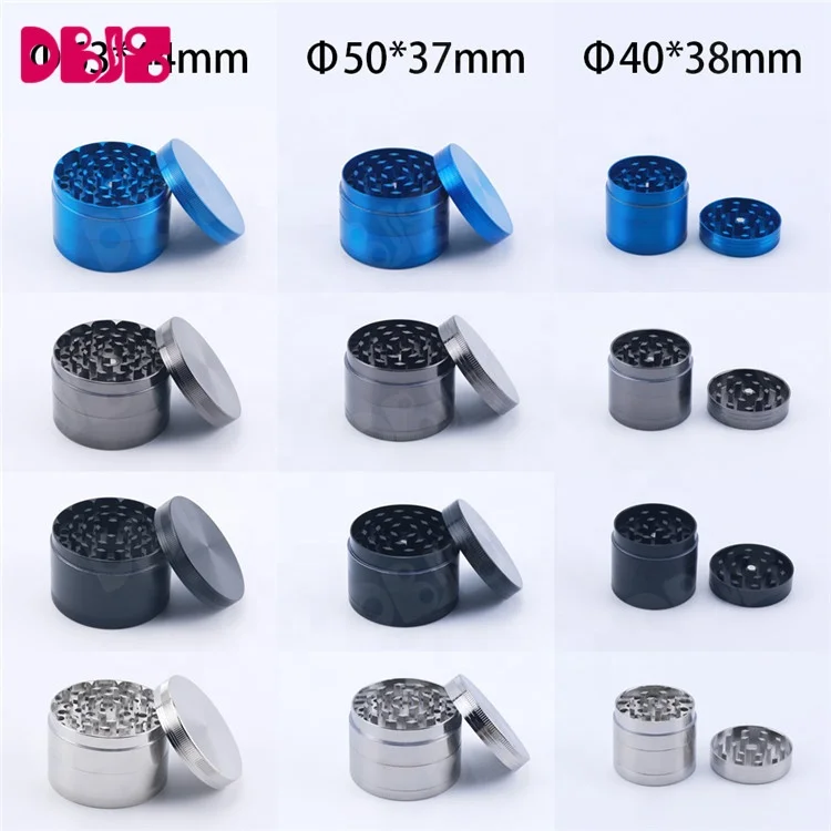 Custom Logo 4 Layers Rolling Paper Smoking Weed Grinder Zinc alloy Grinder Tobacco Accessories Herb Grinder