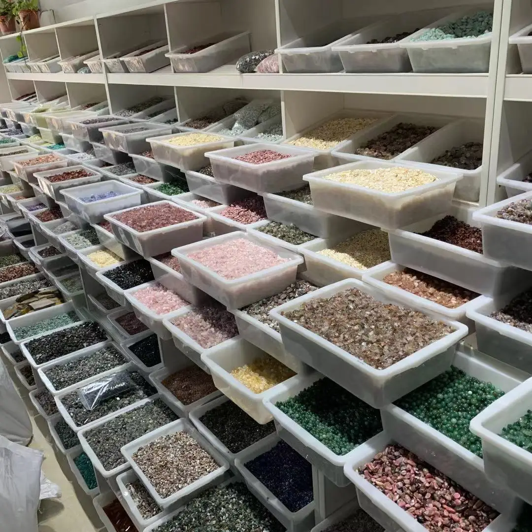 Factory Price Natural Crystals Tumbled Stone Apache Tear Ice Obsidian Freeform Chips Gravel Polished For Decoration