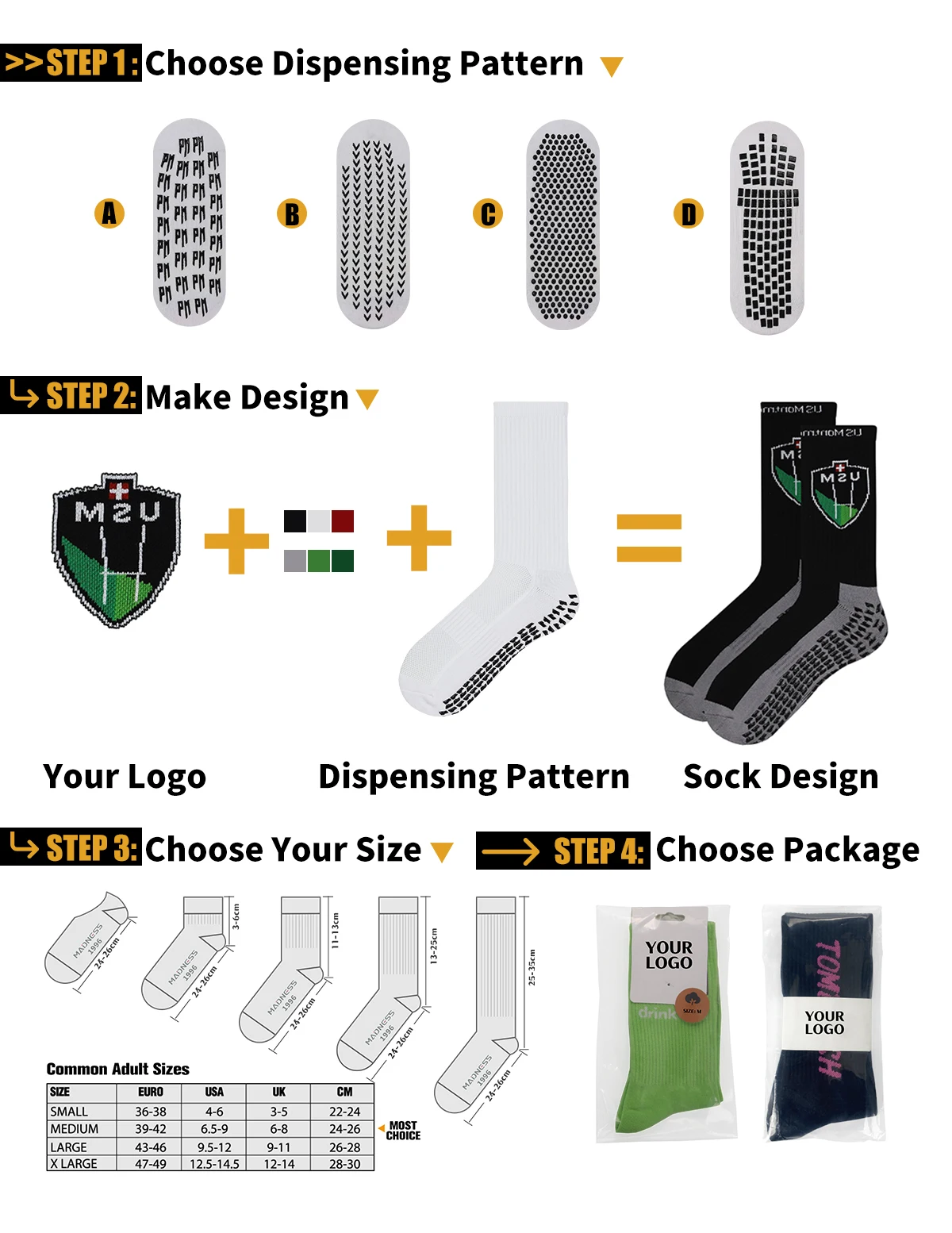 Custom Anti-slip Football Socks Men Women Non-slip Soccer Basketball Tennis Sport Socks Grip Socks