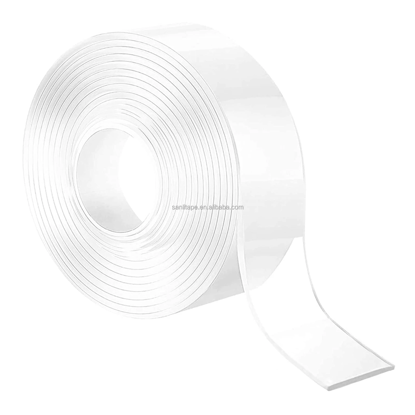 High Sticky Clear Tape Festival Decoration 1mm x 6mm x 3m Double Sided Adhesive Nano Tape