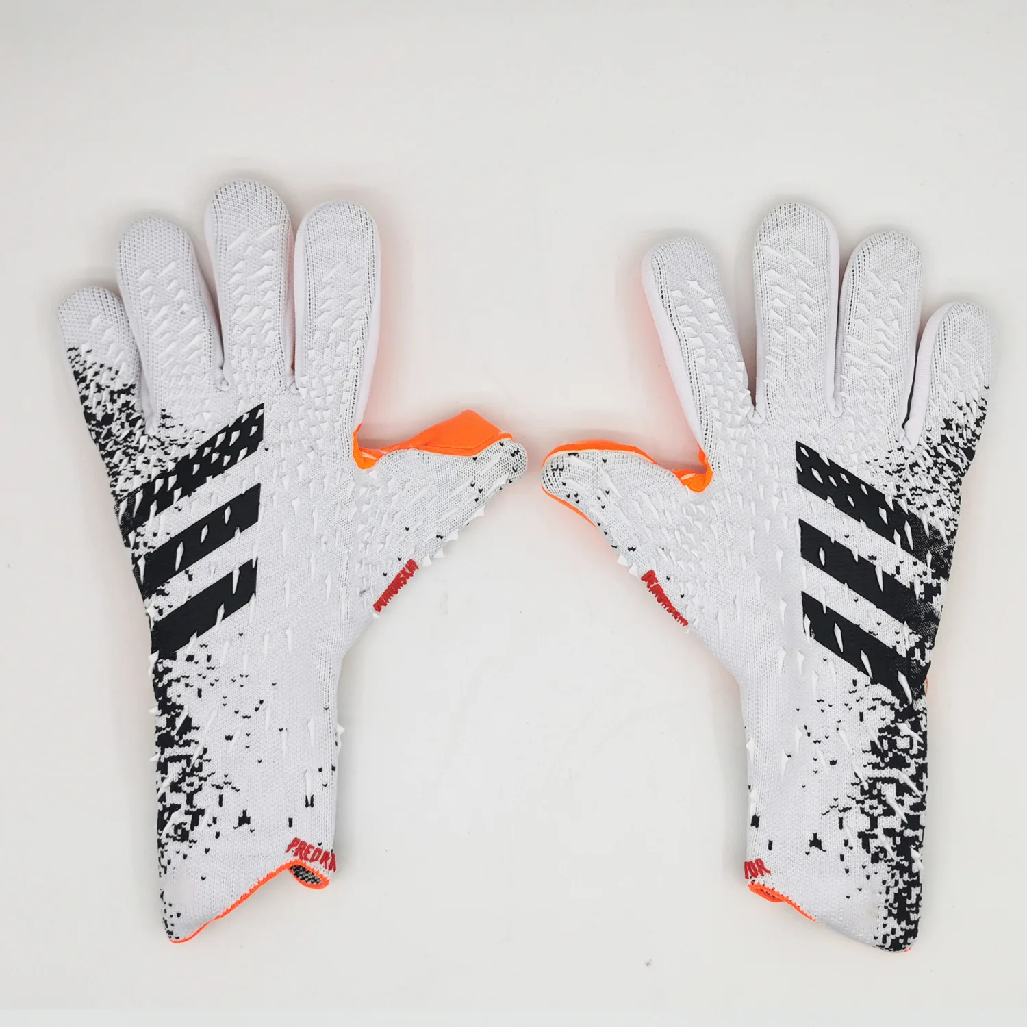4MM Thickened Latex Goalkeeper Gloves No Finger Guard Non-slip Professional Goalkeeper Glove Football Goalie Gloves Child Adult