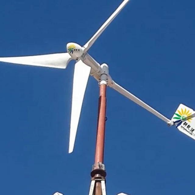 Eolienne 2.5KW Wind Turbine 3 Phase AC Pma 24V 48V 72V 96V 120V 240V 400V HLD 3.5kw 3years CE/IEC/EMC 2-2.5M/S 3.2M/3.8M/4M 3.8m