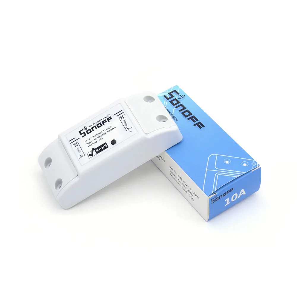 Itead Sonoff Basic R2 Wifi DIY Smart Wireless Remote Switch Domotica Light Controller Module Work with Alexa Google Home eWeLink