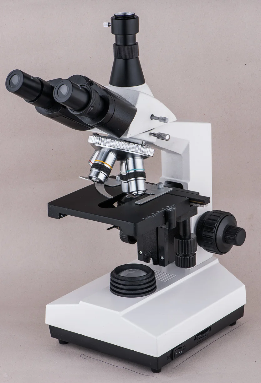 Halogen lamp binocular 1000x biological microscope XSZ-107 SM